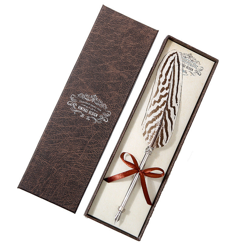 Retro Vintage Design Feather Quill Pen Set