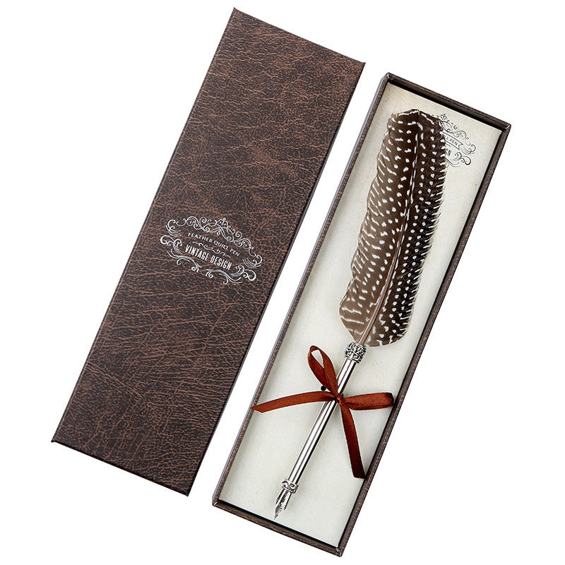 Retro Vintage Design Feather Quill Pen Set